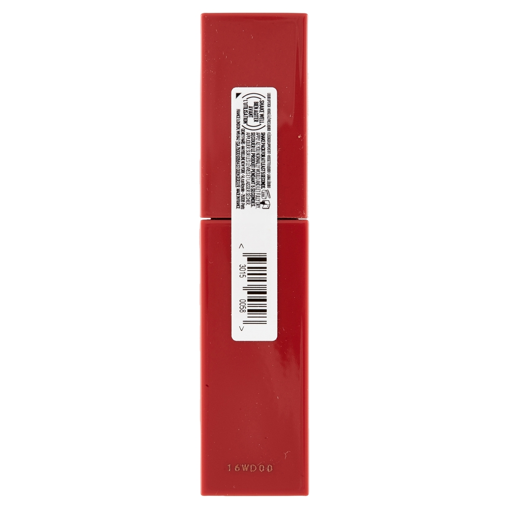 Maybelline New York Rossetto a Lunga Tenuta Effetto Vinilico Superstay Vinyl Ink 100 Charmed